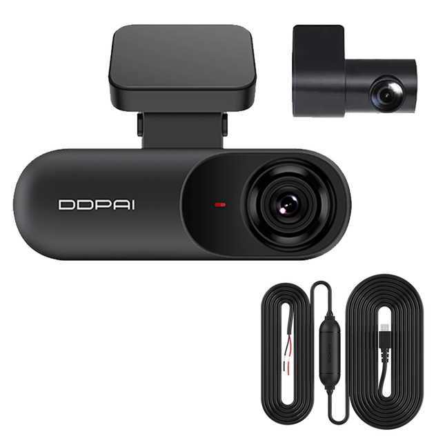 DDPAI Mola N3 Dashcam 2K 1600P 2CH HD Wifi Video Recorder + Continue Voeding Zwart - VCTparts.nl