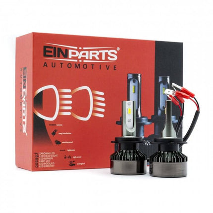 EinParts 6000K LED -Scheinwerfer Dimlich H7 White Dimlich 12/24V (Set)