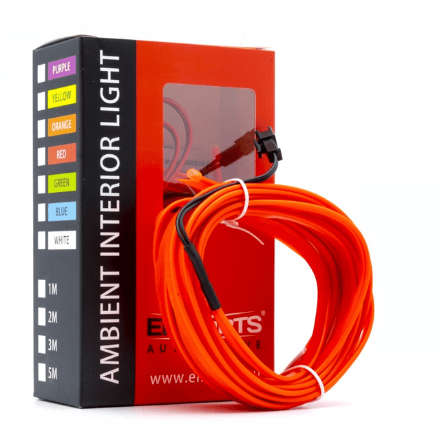 Einparts Voertuig Universele Interieur LED Ambient Interieurverlichting - Compleet 5m Strip Pakket Rood - VCTparts.nl