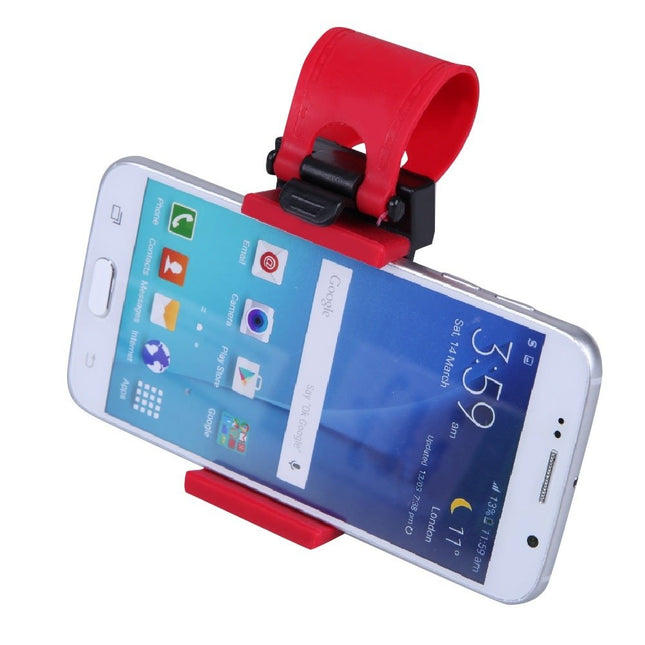 Stuurwiel Stuur Telefoonhouder Rubber Band Autostuur - Rood [Telefoon Houder GSM] - VCTparts.nl