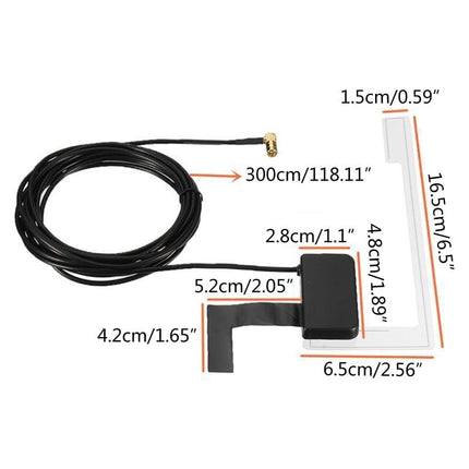 DAB+ Antenne Digitale Radio Autoradio Stereo Ontvanger SMB Signaalversterker [DAB Plus + DabPlus] - VCTparts.nl