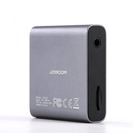 Joyroom Bluetooth AUX Zender (zender/ontvanger) voor Auto Grijs - VCTparts.nl