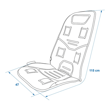 ProPlus Massage- & Verwarmingskussen Auto met 12V Plug 2in1 - VCTparts.nl