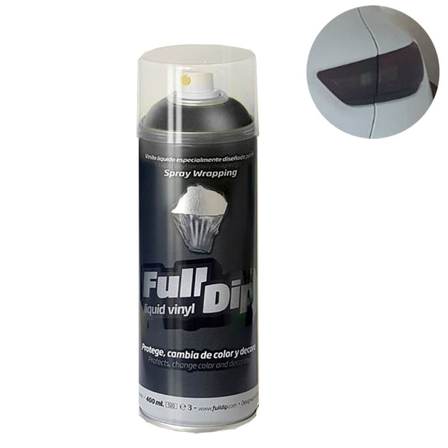 FullDip Plastidip Achterlicht Smoke Spray 400ml Spuitbus - Mat Zwart Black Transparant [Vloeibaar Vinyl - Backlight Smokespray] - VCTparts.nl