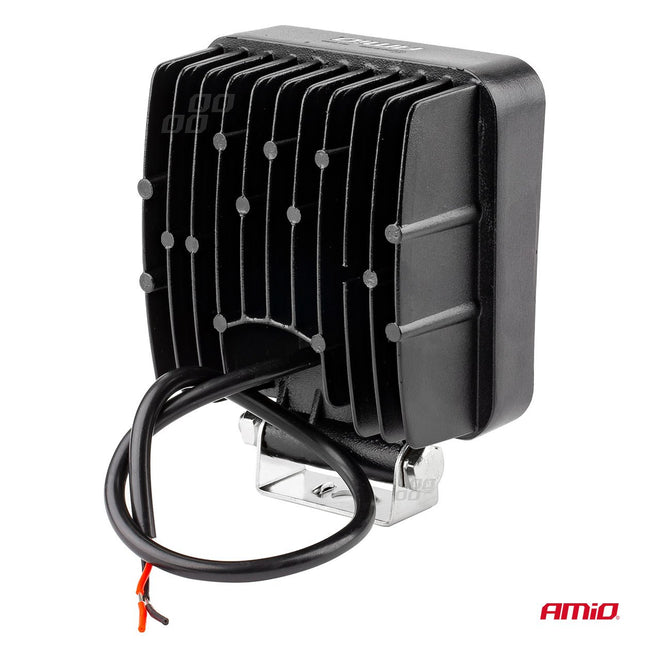 AMiO Krachtige Werklamp AWL05 EMC 108x108 48W PLAT 9-60V Verstraler Spot Robuust Offroad - VCTparts.nl