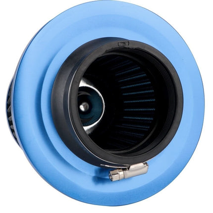 Open Luchtfilter Blauw - Sport Filter met Cold air intake [sportfilter powerfilter universeel] - VCTparts.nl