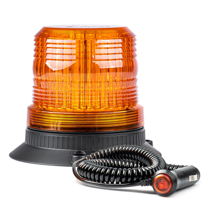 AMiO LED Zwaailicht Noodverlichting met Magneet 80LED 12/24V Oranje - VCTparts.nl