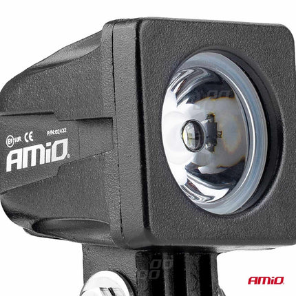 AMiO Krachtige Werklamp AWL18 1LED HP SPOT 9-36V Verstraler Spot Robuust Offroad - VCTparts.nl