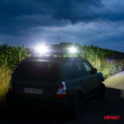 AMiO Krachtige Werklamp AWL03 9 LED FLOOD 9-60V Verstraler Spot Robuust Offroad - VCTparts.nl