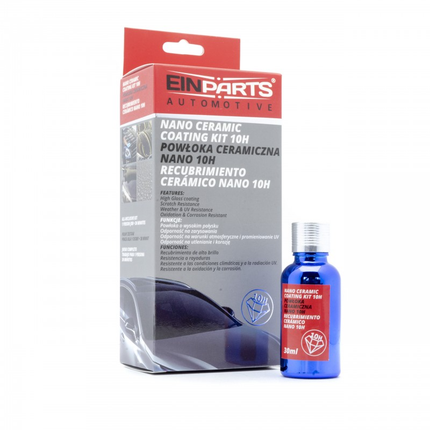 Einparts Nano 10H Keramische Coating 30ml met Spons en Doek - VCTparts.nl