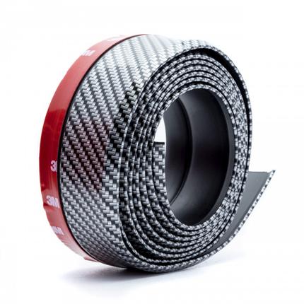 Einparts Bumper Bescherming Lip Verlaging Strip Rubber Carbon (2.5m) - VCTparts.nl