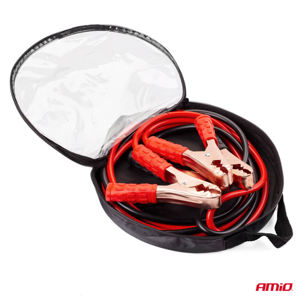 AMiO Start Kabel Auto Accu Jumper Verbindingskabels (2.5m) 400amp (set) - VCTparts.nl