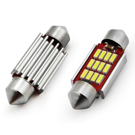 AMiO LED CANBUS 4014 12SMD Festoen C5W C10W C3W 36mm Wit 12V/24V - VCTparts.nl