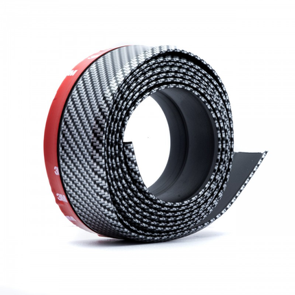 Einparts Bumper Bescherming Lip Verlaging Strip Rubber Carbon (2.5m) - VCTparts.nl