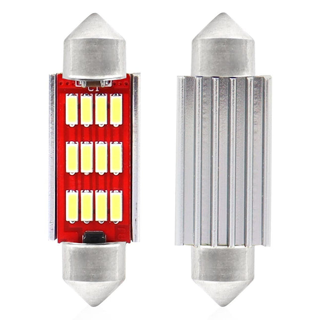 AMiO LED CANBUS 4014 12SMD Festoen C5W C10W C3W 41mm Wit 12V/24V - VCTparts.nl