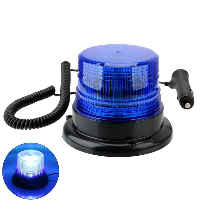 Blauw Zwaailicht LED Stroboscoop Noodverlichting met Magneet - VCTparts.nl