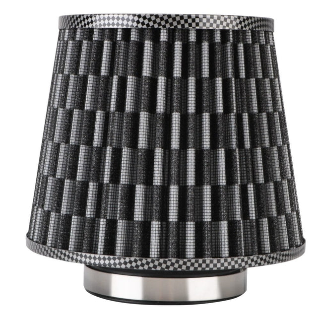 Open Luchtfilter Zwart Carbon - Sport Filter met Cold air intake [sportfilter powerfilter universeel] - VCTparts.nl