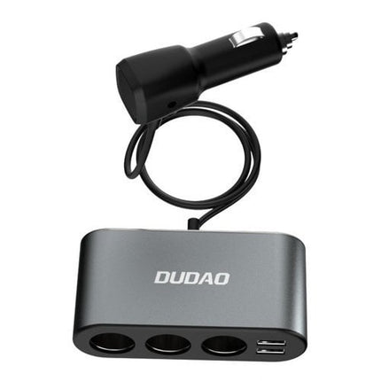 Dudao  Autolader 2x USB / 3x Sigarettenaansteker Splitter Zwart - VCTparts.nl