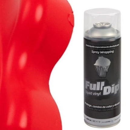 FullDip Plastidip Spray Dip 400ml Spuitbus - Mat Rood Red [Vloeibaar Vinyl] - VCTparts.nl