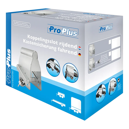 ProPlus Koppelingsslot Aanhanger Tasmodel met Discusslot [Aanhangerslot -  Disselslot] - VCTparts.nl