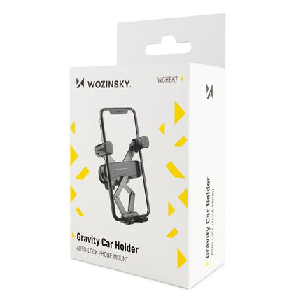 Wozinsky Gravity Telefoonhouder voor Auto Ventilatierooster Zwart - VCTparts.nl