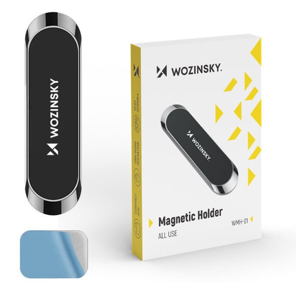 Wozinsky Auto Telefoonhouder Magnetische Dashboardbevestiging Zelfklevend Zwart - VCTparts.nl