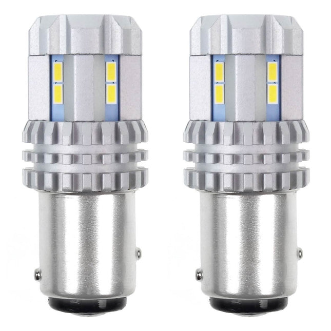 AMiO LED CANBUS 3020 22SMD UltraBright 1157 BAY15D P21/5W Wit 12V/24V - VCTparts.nl