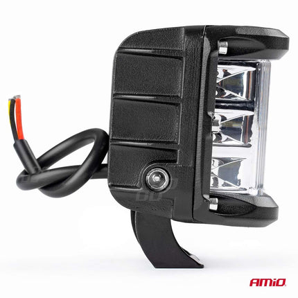 AMiO Krachtige Werklamp AWL08 12 LED (2 lampen) 9-36V Verstraler Spot Robuust Offroad - VCTparts.nl