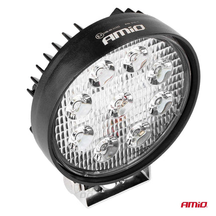 AMiO Krachtige Werklamp AWL04 9 LED FLOOD 9-60V Verstraler Spot Robuust Offroad - VCTparts.nl