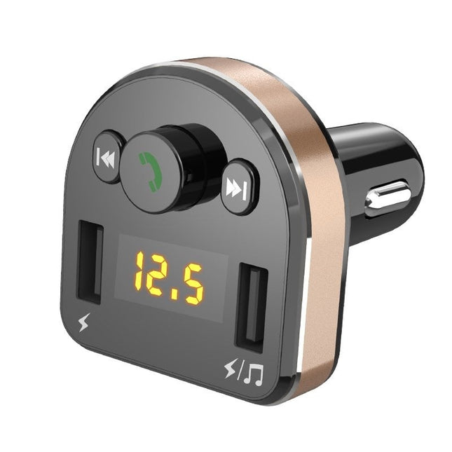 Dudao  FM Transmitter Bluetooth Autolader MP3 3.1 A 2x USB Zwart - VCTparts.nl