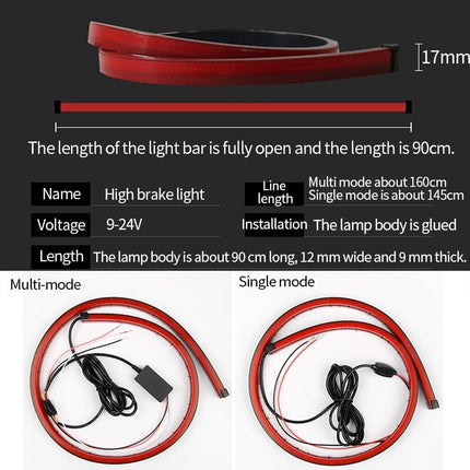 Kofferbak Bumper Achterlicht LED Strip Rood - 200cm Flexibele Auto Ledstrip*FOTO NOG WIJZIGEN - VCTparts.nl