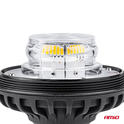 AMiO Stroboscoop Zwaailicht Waarschuwingslamp W03SB 36LED 12/24V IP56 Oranje R65 R10 - VCTparts.nl