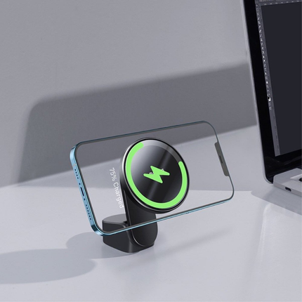 Baseus Big Energy iPhone houder MagSafe Draadloze Lader - [15W snel laden] Dashboard en Ventilatierooster - VCTparts.nl