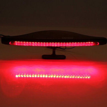 Extra Derde Remlicht Staart Spoiler Stoplicht Rood 2W 12V 28LED Verstelbaar Waarschuwingslamp - VCTparts.nl