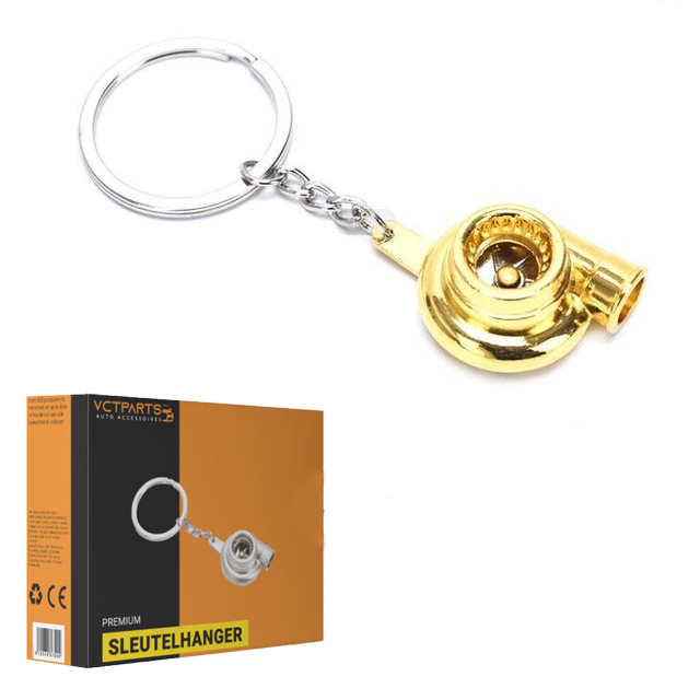 Gouden Turbo Sleutelhanger Goud / Gold - Aluminium - VCTparts.nl