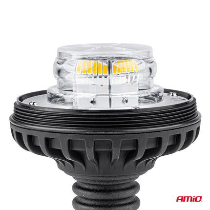 AMiO Stroboscoop Zwaailicht Waarschuwingslamp W03P Flex Pipe 36LED 12/24V IP56 Oranje R65 R10 - VCTparts.nl