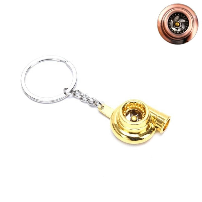 Gouden Turbo Sleutelhanger Goud / Gold - Aluminium - VCTparts.nl