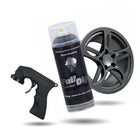 FullDip Combideal Plastidip 400ml Spuitbus met Pistool - Hyper Black / Zwart Metallic Vloeibaar Vinyl Spray Dip - VCTparts.nl