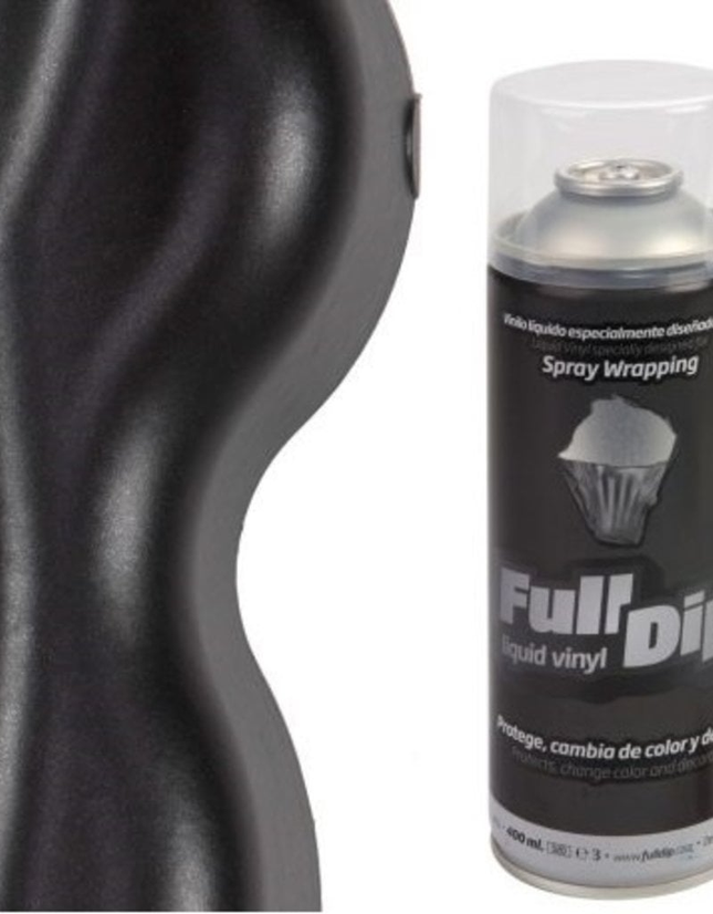 FullDip Plastidip Liquid Vinyl 400ml Spuitbus Spray - Metallic Black - VCTparts.nl