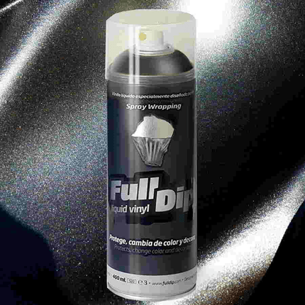 FullDip Plastidip Liquid Vinyl 400ml Spuitbus Spray - Metallic Black - VCTparts.nl