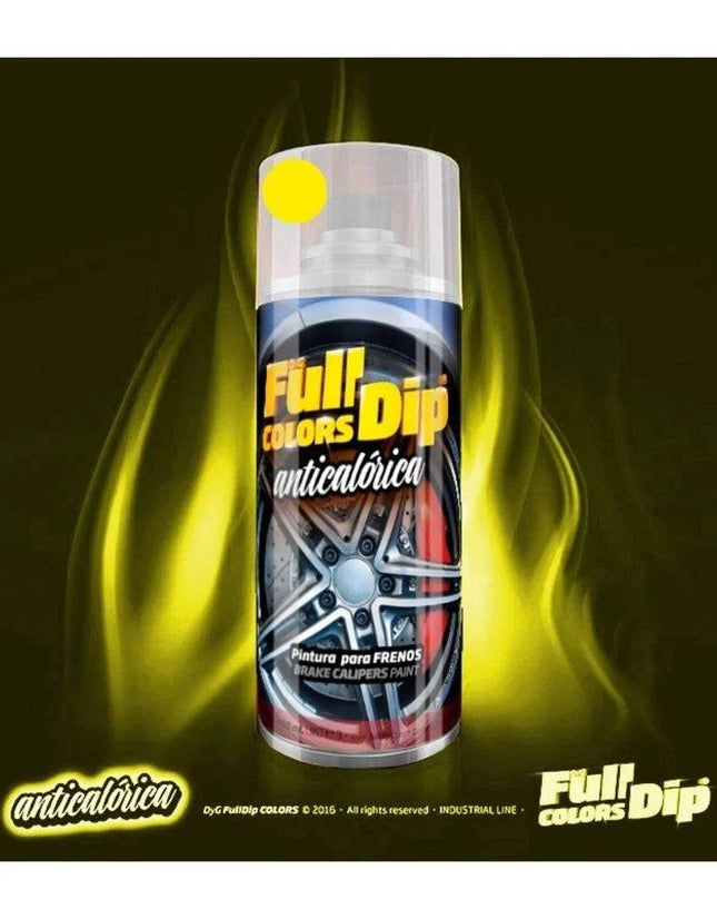 Fulldip Spray Can Can Kralle Wärme -resistente Sprühfarbe 400 ml Spray Can - Glanz gelb [Flüssigbeschichtung]