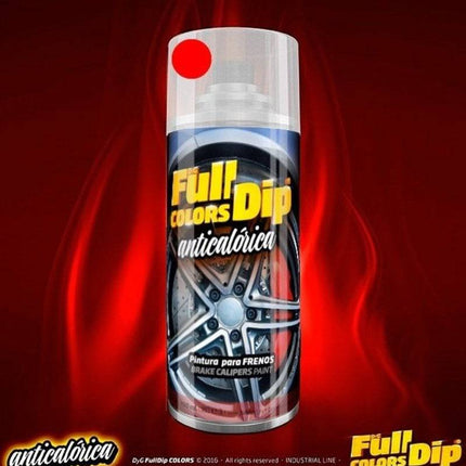 Fulldip Spray Can Can Caned Kralle Wärme -resistente Sprühfarbe 400 ml Spray Can - glänzen rot [Flüssigkeitsbeschichtung]