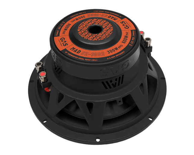 Gas Audio Power 10" Pasklare Auto Subwoofer voor Diepe Bas en Premium Geluid Kist voor Scania Cr20 met Mad S2-10d2 Auto Subwoofer voor Diepe Bas en Premium Geluid 300watt Rms 2+2ohm - VCTparts.nl