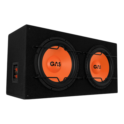 Gas Audio Power Gas Mad Level 1 Loaded Enclosure 2x12" voor Auto Geluidssystemen en Hoogwaardige Geluidskwaliteit - VCTparts.nl