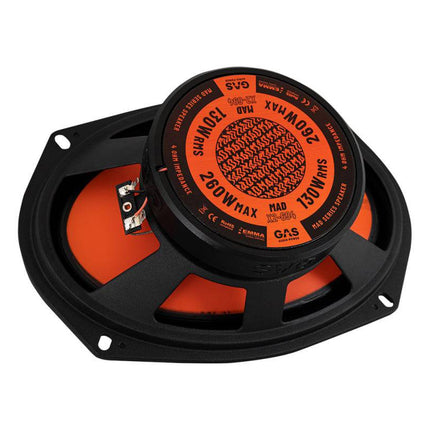 Gas Audio Power Gas Mad Level 2 Coaxial Speaker 6x9" voor Auto Geluidssystemen en Hoogwaardige Geluidskwaliteit - VCTparts.nl