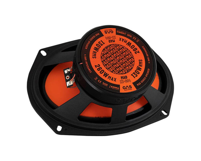 Gas Audio Power Gas Mad Level 2 Coaxial Speaker 6x9" voor Auto Geluidssystemen en Hoogwaardige Geluidskwaliteit - VCTparts.nl