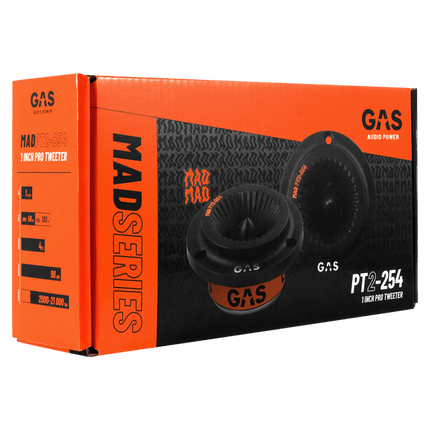 Gas Audio Power Gas Mad Level 2 Horn Tweeter 1" voor Auto Geluidssystemen en Hoogwaardige Geluidskwaliteit - VCTparts.nl