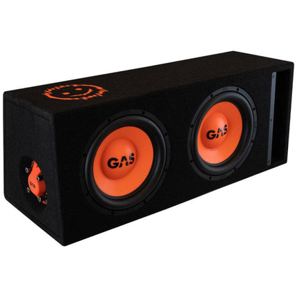 Gas Audio Power Gas Mad Level 2 Loaded Enclosure 2x10" voor Auto Geluidssystemen en Hoogwaardige Geluidskwaliteit - VCTparts.nl