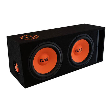 Gas Audio Power Gas Mad Level 2 Loaded Enclosure 2x12" voor Auto Geluidssystemen en Hoogwaardige Geluidskwaliteit - VCTparts.nl