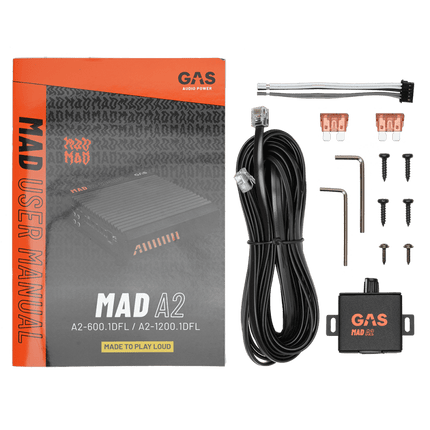 Gas Audio Power Gas Mad Level 2 Mono Amplifier voor Auto Geluidssystemen en Hoogwaardige Geluidskwaliteit - VCTparts.nl